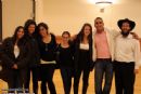 A group of students from Buffalo pose for a picture.