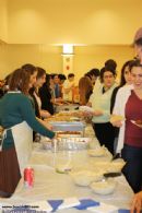 Students enjoyed a full Israeli style dinner.